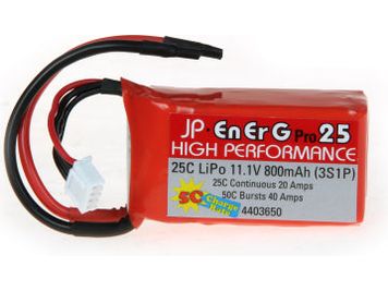 ENERG-PRO 25C LIPO 800 (3S1P) 5C CHARGE (XH)