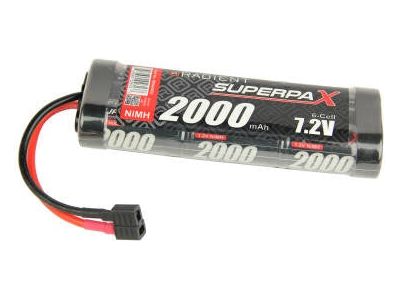Superpax rc batteri sc 7.2v 6 cell 2000 mah nimh stick with deans