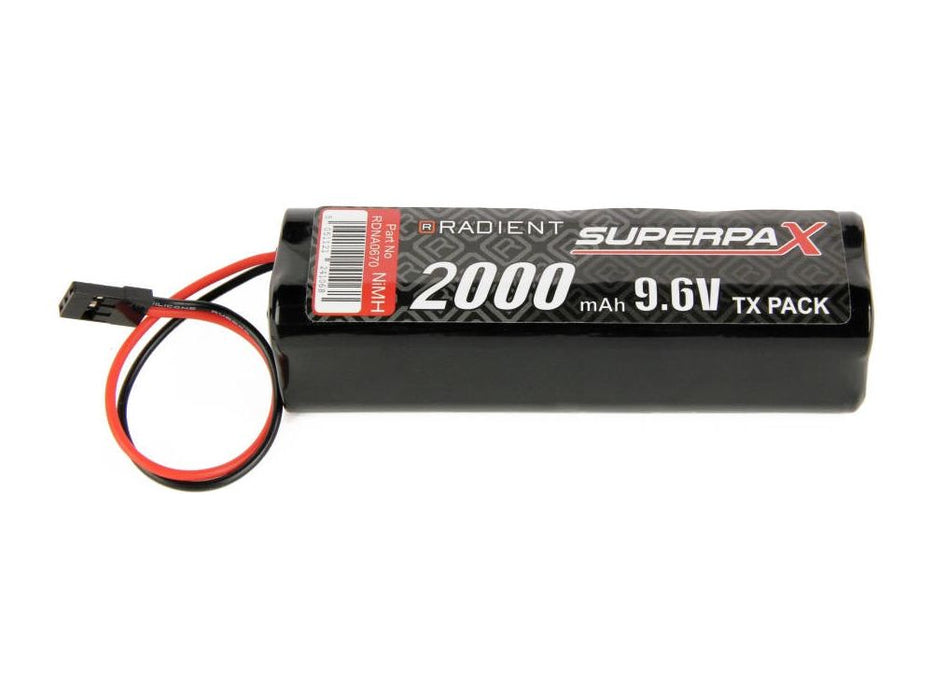 RADIENT NIMH 9.6V AA-2000mAh SQUARE TX PACK (HITEC 54119)