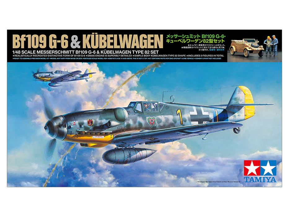 Tamiya 1/48 Messerschmitt BF109 g-6 & Kubelwagen type 82