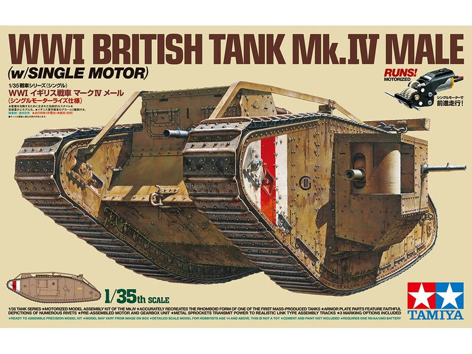 Tamiya 1/35 MK.IV MALE (inkl 1 MOTOR)