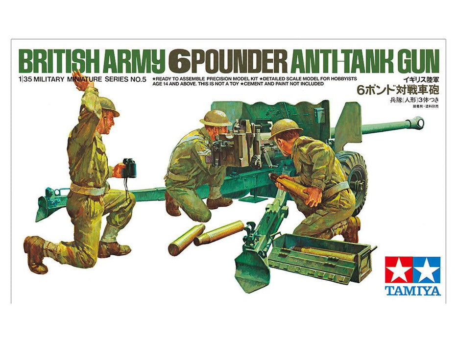 Tamiya 1/35 BRITISH 6 POUNDER ANTI TANK GUN