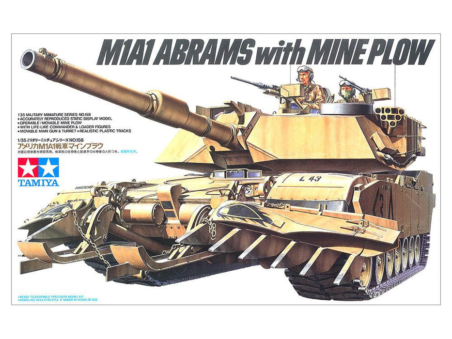 Tamiya 1/35 M1A1 ABRAMS WITH MINE PLOW