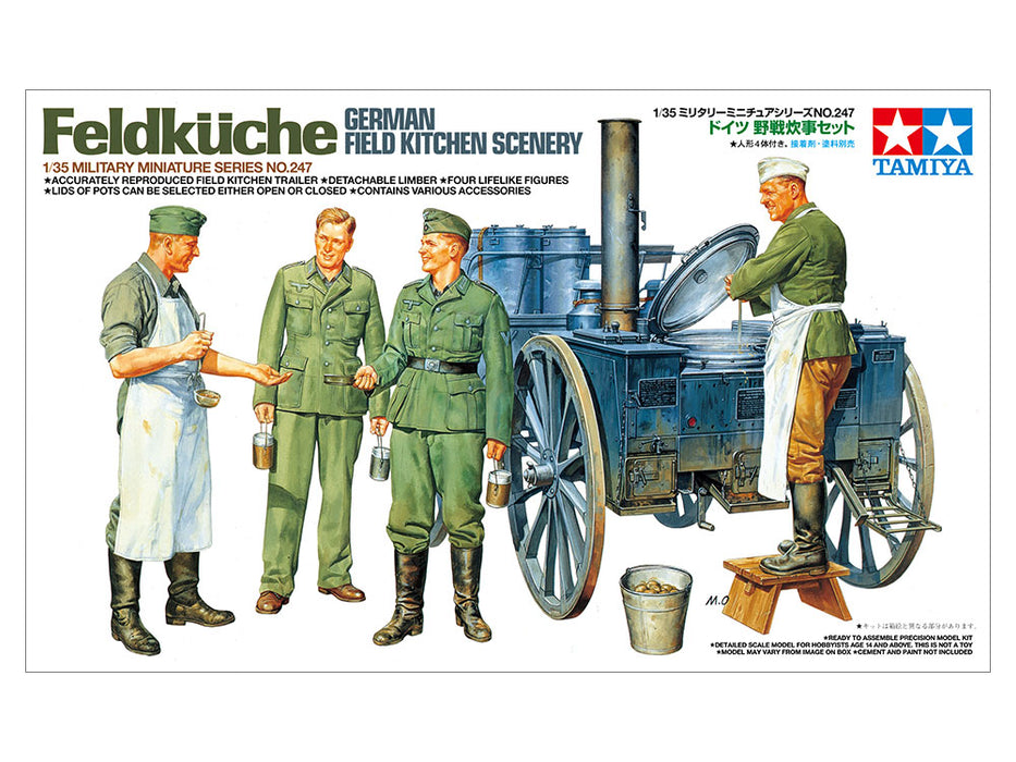 Tamiya 1/35 GERMAN FIELD KITCHEN SCENERY