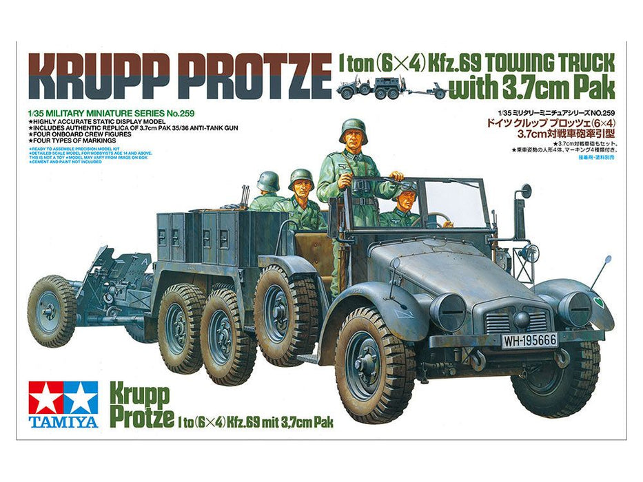 Tamiya 1/35 KRUPP TOWING TRUCK W/37MM PAK