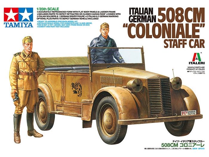 Tamiya 1/35 508CM COLONIALE STAFF CAR ITALIAN - GERMAN