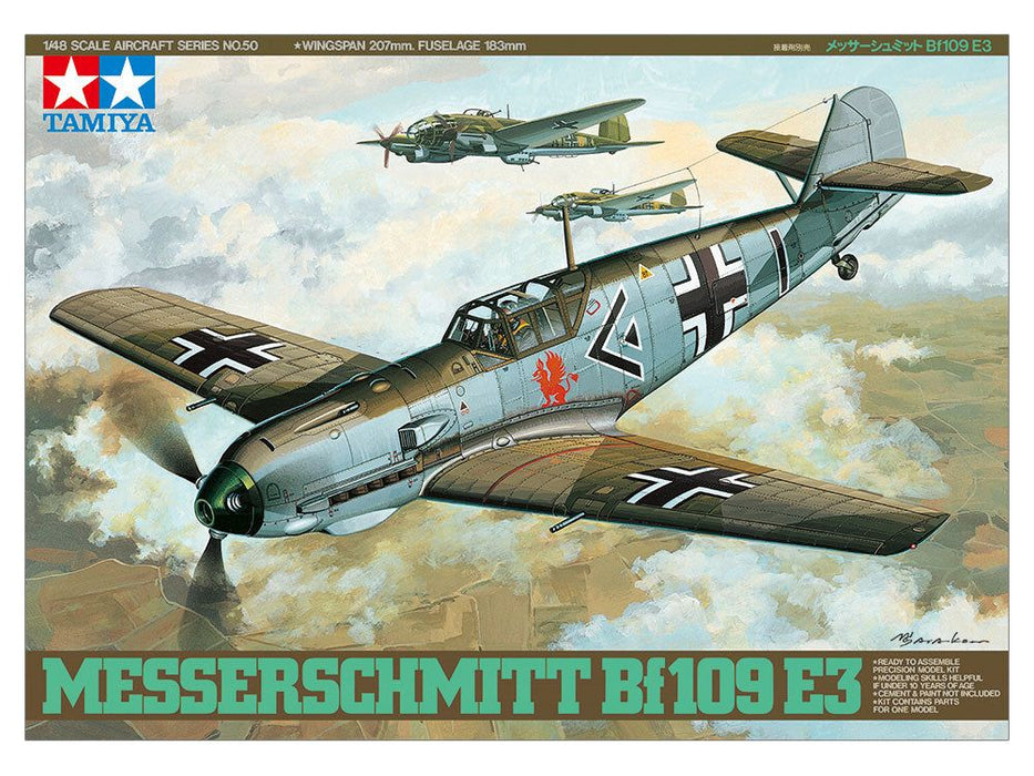 Tamiya 1/48 MESSERSCHMITT BF109 E-3