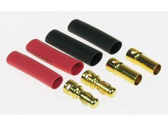 3.5MM GOLD CONNECTOR SET (2 PAIRS + SHRINK)