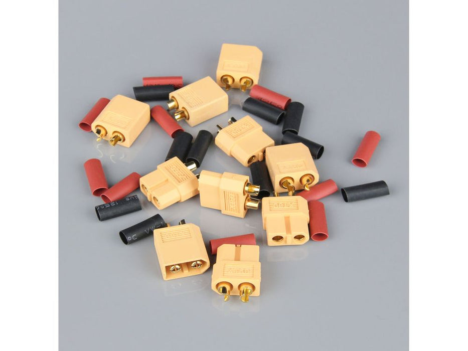 XT60 PAIRS INCLUDING HEAT SHRINK (5PCS)