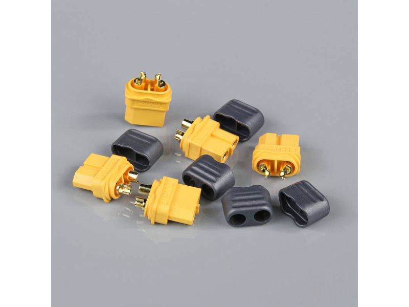 XT60 FEMALE WITH CAP END (BATTERY END) (5PCS)