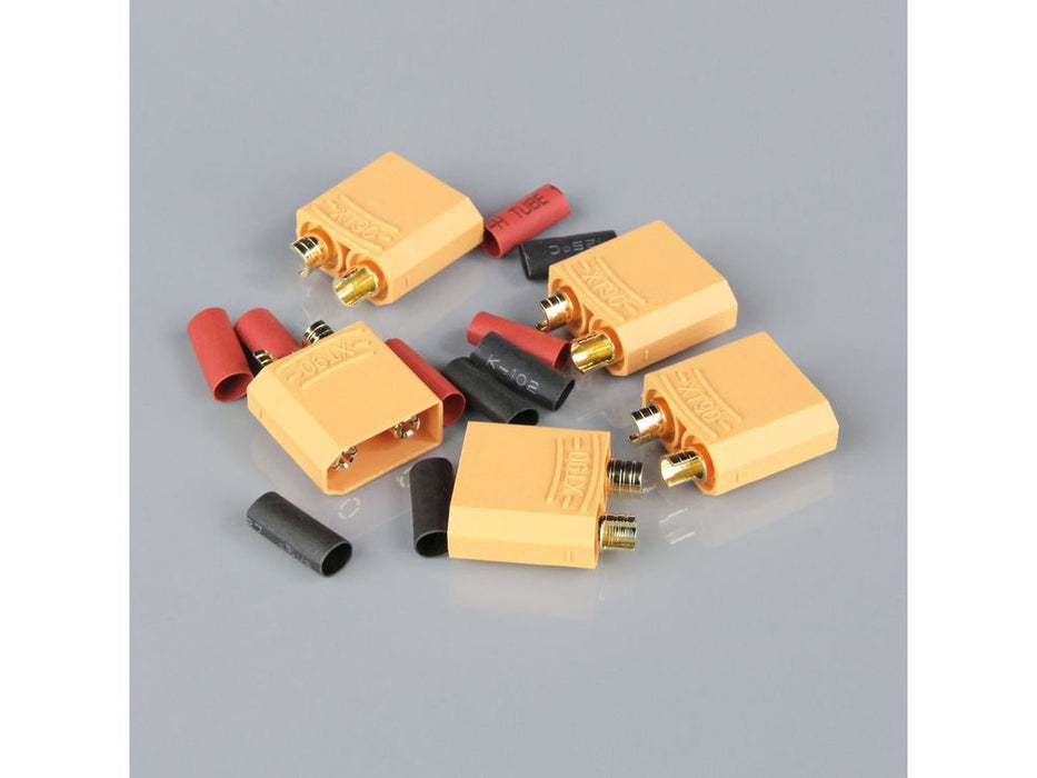 XT90 MALE INCLUDING HEAT SHRINK (ESC END) (5PCS)