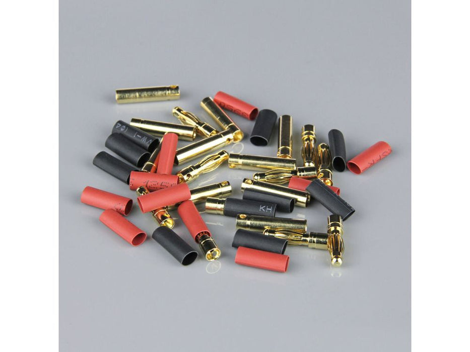 4.0MM GOLD CONNECTOR PAIRS INCLUDING HEAT SHRINK (10PCS)
