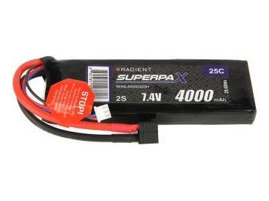 SUPERPAX 4000mAh - 7.4V - 25C - DEANS - XH