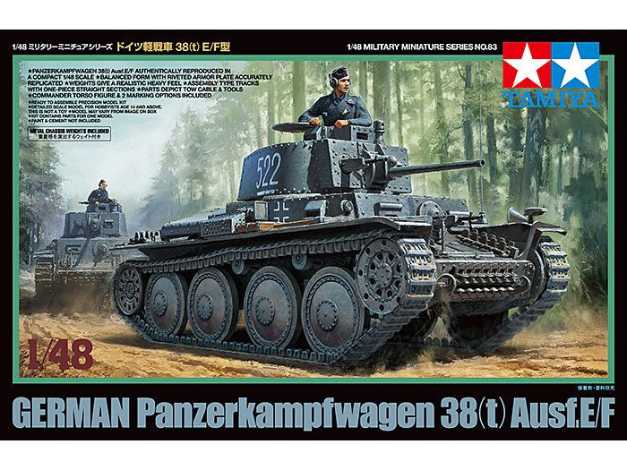 Tamiya 1/48 PANZER 38(T) AUSF.E/F