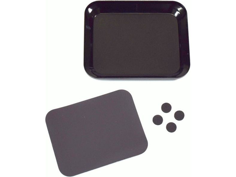 ALU BOWL WITH MAGNET PLATE BLACK - 1PCS