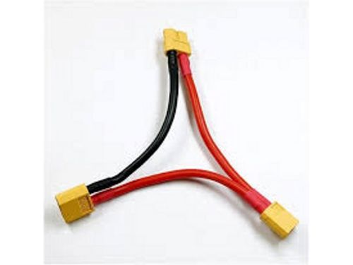 XT 60 SERIE ADAPTER XT60 MALE TO XT 2 X 60 FEMALE