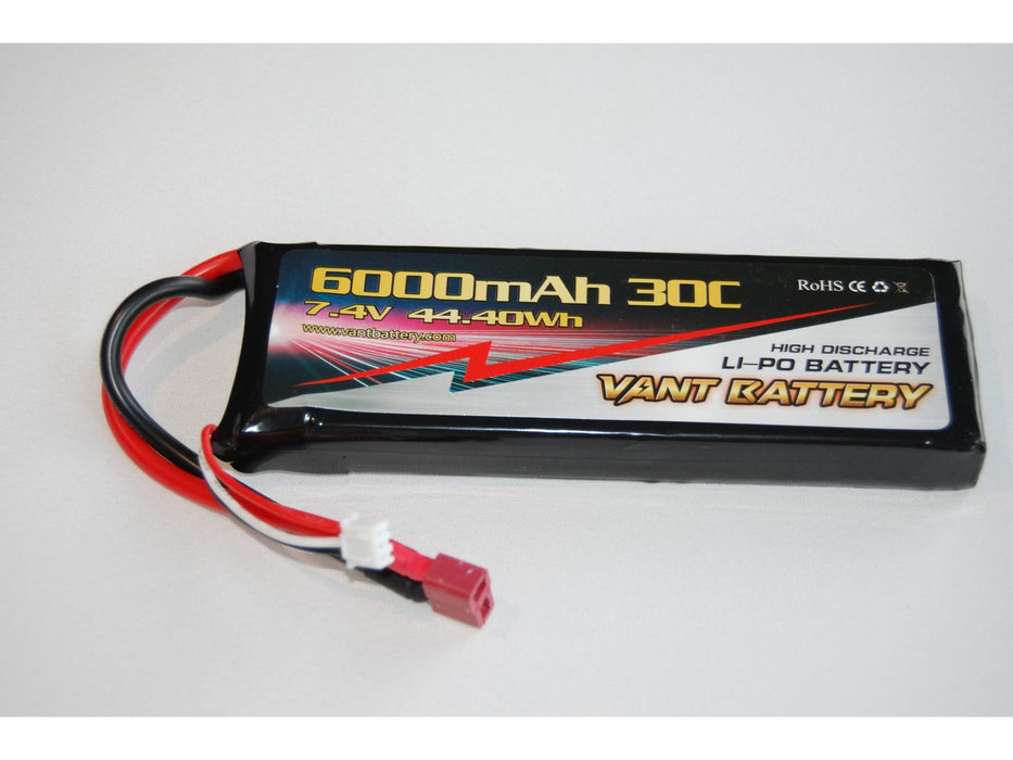 Rc Bil Batteri 7.4V 6000mAh 30C DEANS - XH