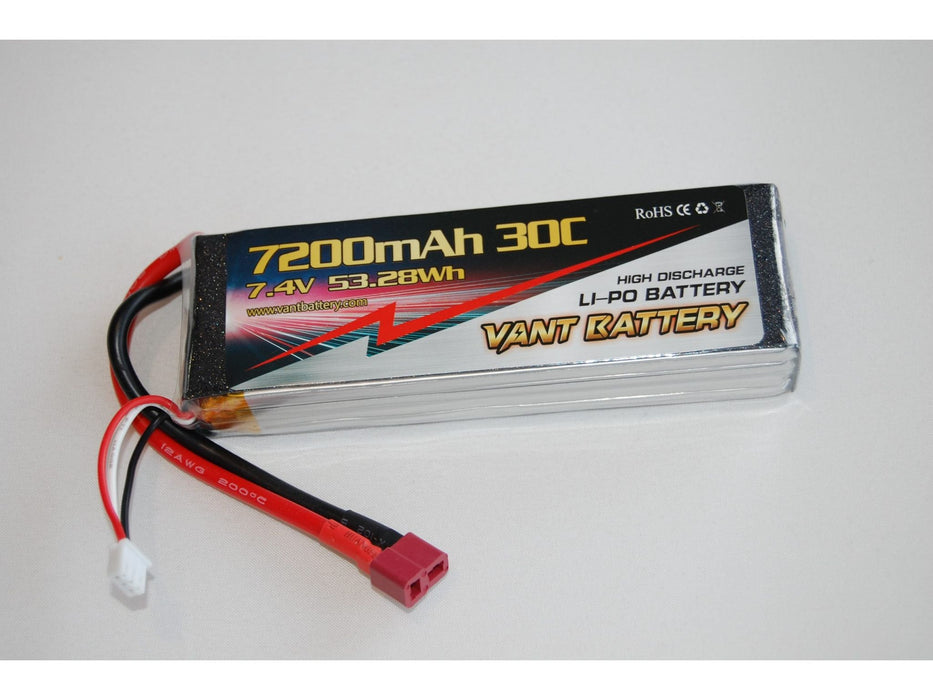 7.4V 7200mAh 30C DEANS - XH