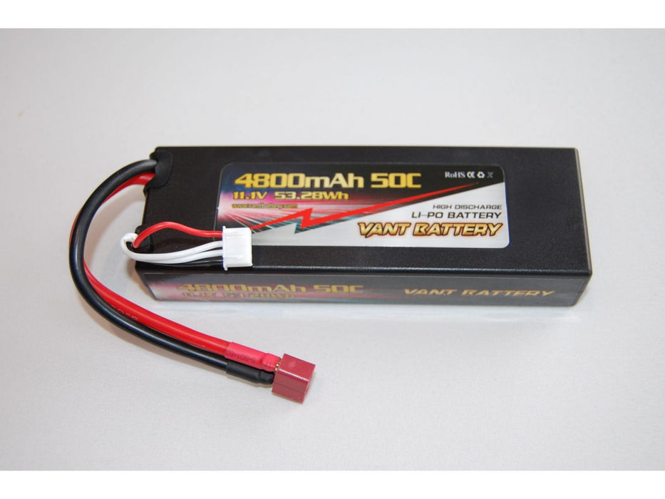 HARD CASE: 11.1V 4800mAh 50C - DEANS XH