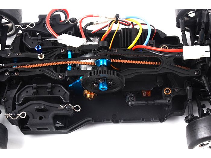 BSD 1/10 ON-ROAD BIL BØRSTET INKL. BATTERI