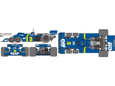 Tamiya 1/12   TYRRELL P34 SIX WHEELER (W/PHOTO-ETCHED PARTS)