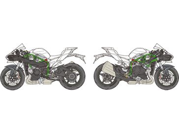Tamiya 1/12   KAWASAKI NINJA H2 CARBON