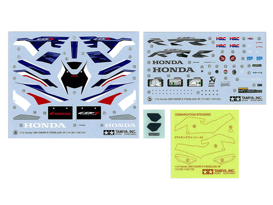 Tamiya 1/12   CBR1000RR-R FIREBLADE SP
