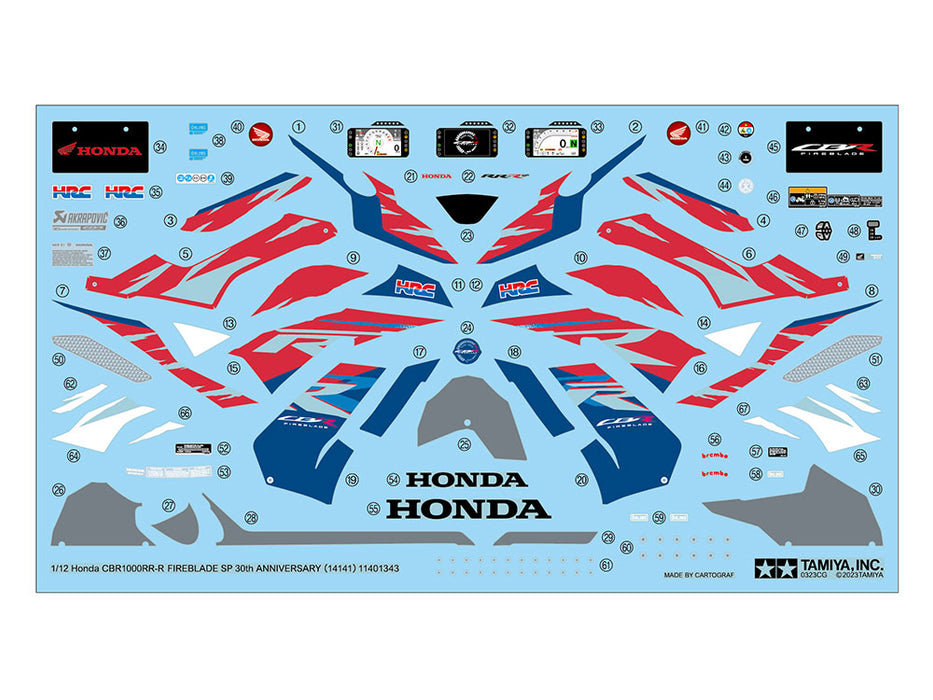 Tamiya 1/12   CBR1000RR-R FIREBLADE SP 30th