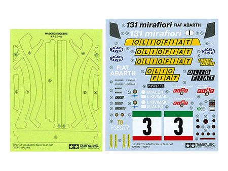 Tamiya 1/20 131 ABARTH RALLY OLIOFIAT