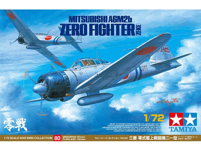 Tamiya 1/72   A6M2B ZERO (ZEKE)
