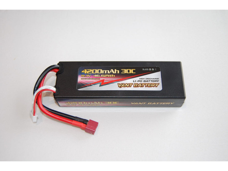 HARD CASE: 11.1V 4200mAh 30C - DEANS XH